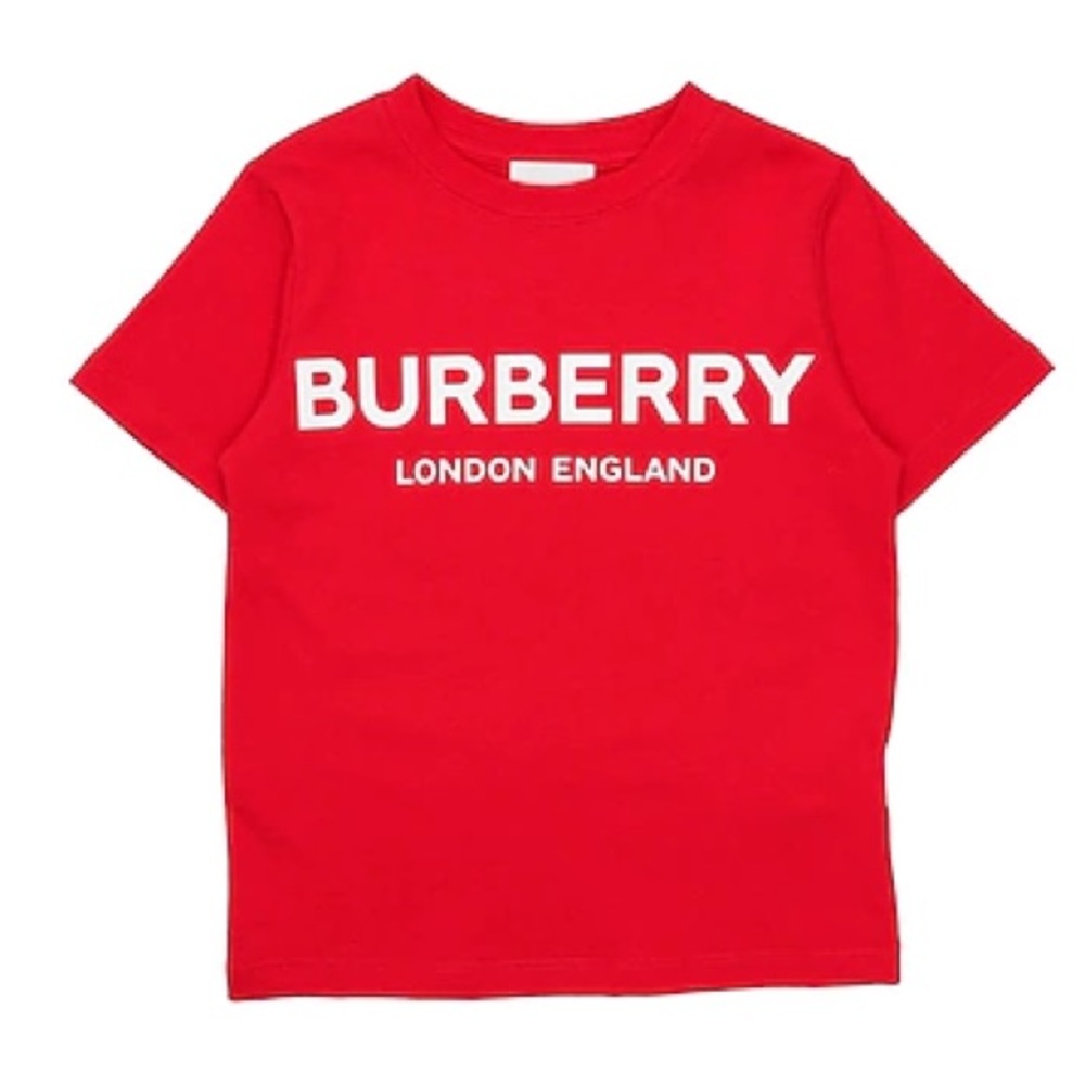 Burberry boys kids red tshirt youth